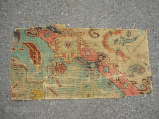 Antique Carpet Fragment - around 1800 - Size: 60 cm x 32 cm - very rare, I have no idea about the provenience of this piece - shipping worldwide possible   