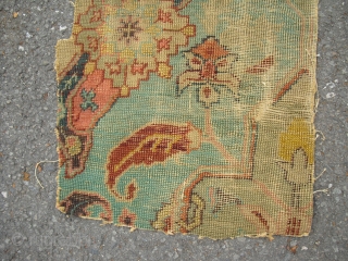 Antique Carpet Fragment - around 1800 - Size: 60 cm x 32 cm - very rare, I have no idea about the provenience of this piece - shipping worldwide possible   