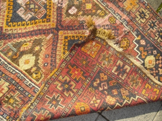 Anatolian Yuruk /Yürük Runner - 1900-1920  - lot of restorations - Village Rug -/ Size: 235cm x 115cm// shipping worldwide possible, please ask for shippingfees       