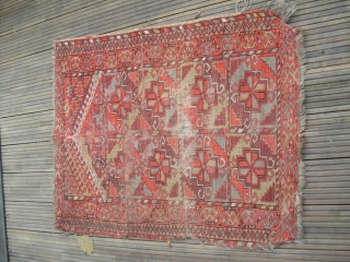 Prayer rug - maybe a baluch - Fragment                         