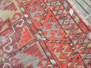 Prayer rug - maybe a baluch - Fragment                         