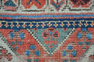 Exceptional Carpet ca. 1870, 128 x 201 cm. I would much appreciate if someone could help me to identify this carpet for which I could not find any analogy. Thanks in advance! 