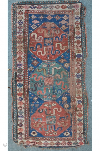 Karabagh Chondsoresk "cloudband" 254 x 133 cm, as found condition                       