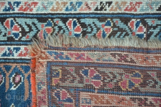 East Caucasian Leshgi, green ground Kufi border, 354 x 134 cm, a twin piece is illustrated in Doris Eder's "orient carpets" vol. I. Caucasian plate 433       