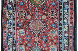 Lovely antique Persian Lori in mint condition. Last Q. 19th. Meaty pile all over. 190 x 101 cm.               