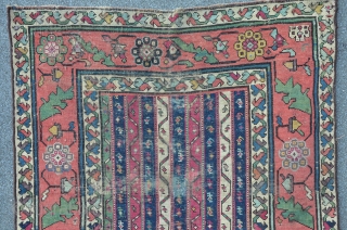 Antique Karabagh carpet, 241 x 95 cm, ca. 1850                        