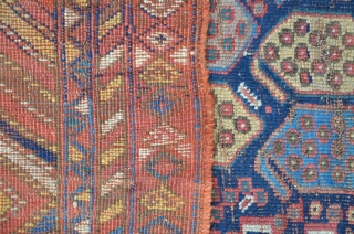 A 19th C. Afshar in as found condition, 162 x 126 cm                     