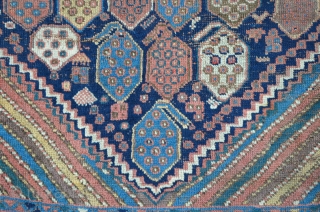 A 19th C. Afshar in as found condition, 162 x 126 cm                     