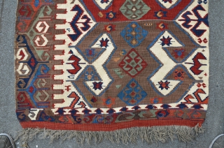 Anatolian Kilim, 340 x 88 cm, all natural colors                        