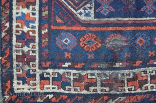 East Anatolian Carpet, probably Malatya, 195 x 102, beautiful Z and S minor borders with great colors.                