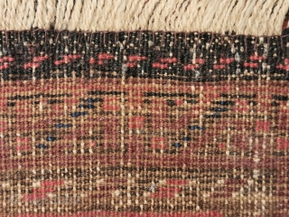 Antique Baluch with pink ground border, 191 x 116 cm                       