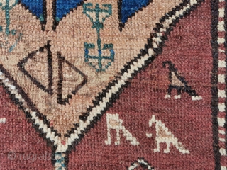 Nomadic North West Persian runner, some camel hair ground color at the Medallions, 257 x 81 cm                