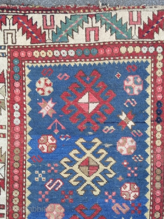 Small Shirvan, 96 x 120 cm. 19th C.                         