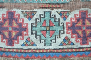 Kazak Fragment, 189 x 108 cm, excellent colors and archaic design                      