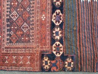 Bachtiar, mixed techniques. 204 x 97 cm. Made of two identical large bags. 19th Century                  