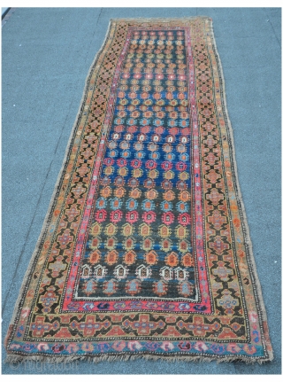 NW Persian Meshkin runner, 304 x 99cm, nice palette of colors, ready for the floor                  