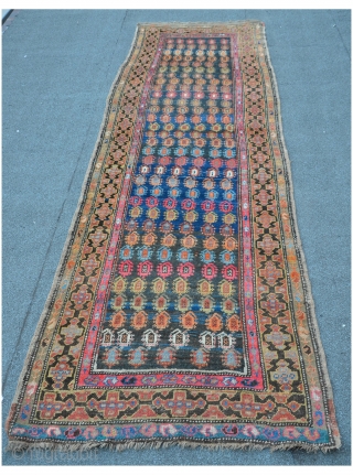 NW Persian Meshkin runner, 304 x 99cm, nice palette of colors, ready for the floor                  