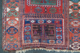 East Anatolian Yuruk, 19th, great colors...lots of different greens, aubergine.
203 x 134 cm. 
                   