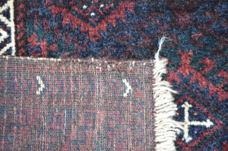 Very fine Baluch bagface, 56 x 44 cm, soft shining wool.                      