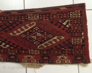 Antique Turkoman Ersari Torba. Nice early Ersari torba. 122 cm x 35 cm. Nice colours with good age.               
