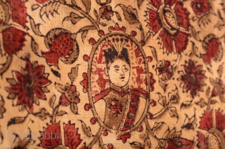 Antique Kalamkari (half)
Possibly Ahmad Shah Qajar 
50 x 25 inches                       