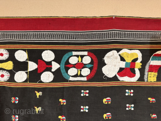 Indian Manipur shawl from Angami Naga 81 x 55 inches                       