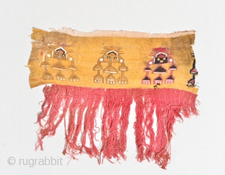 Pre-Colombian Huari (Wari) or Chimu loin cloth 17 x 14                       