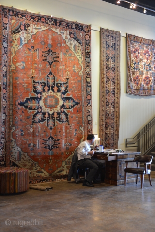 A prominent Southern rug collection on sale and display at the Sarkis Kish Oriental Rug Gallery in Memphis, TN. This collection includes an inscribed Star Kazak, inscribed Serapis, an inscribed Karachoff --  ...