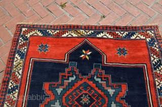 Antique inscribed Armenian rug dated 1908. 4x8.                          