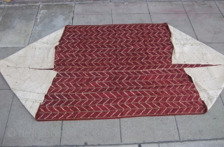 Antique XIXth C. Phulkari Thirma Bagh. Pristine condition.                         