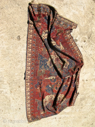 Antique Caucasian Dragon Soumak or Sumak approx 10ft by 5ft                       