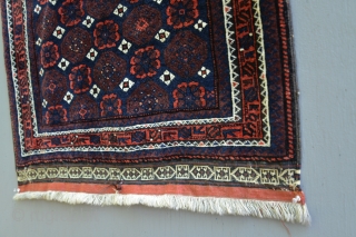 Antique Minakhani Mina Khani. 30 x 33 inches. Mint, full pile.                      