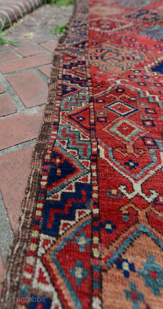 Spectacular Early 1800 Turkmen Ersari Beshir Carpet. Undocumented as far as I know. $1 NO RESERVE on eBay:
http://www.ebay.com/itm/NO-RES-SPECTACULAR-EARLY-1800s-TURKMEN-BESHIR-ERSARI-RUG-CARPET-MUSEUM-RUG-/311669850831?ssPageName=STRK:MESE:IT               