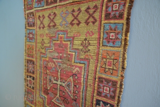 Very early Anatolian Armenian Yastik with fabulous colors.                         