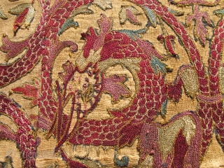 Please help identify -- Mystery superfine dragon embroidery (fragments stitched together). Feels real old. I would appreciate any feedback. Thank you.            