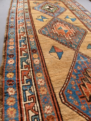 antique caucasian rug runner                             