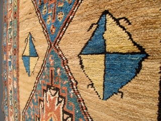 antique caucasian rug runner                             