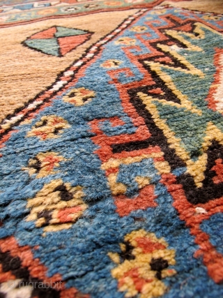 antique caucasian rug runner                             