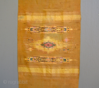 XIXth C. Gold Syrian / Lebanese Ottoman Kilim weave                        