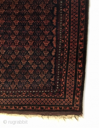 Dokthar-I-Ghazi Prayer Rug.  Afghanistan.  3rd Quarter 19th Century. Very fine weave, possible dowry piece.  Reds have turned to copper.  Excellent condition.  Full pile, soft kurk wool.   ...