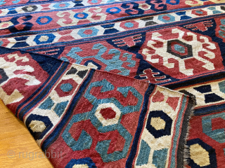 7’7” x 5’8” Antique 19th Century Caucasian Bordjalou Kazak Kilim [123]

Circa 1890, in excellent condition, this piece features five stunning vibrant colors. Given a museum quality hand wash before being stored and  ...