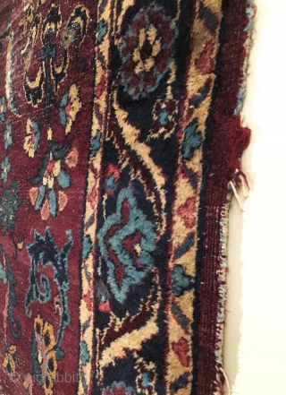 Anatolian Rug.  Late 19th Century.  Inscribed.  Condition: good considering age.  6 colors.  55 x 33in.  Delicately hand washed.         