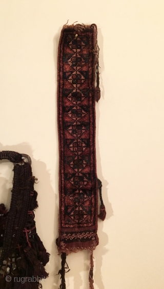 Baluch Tribal Trappings with complete camel headdress.  Circa Antique.  Condition: excellent.  Delicately hand washed.                