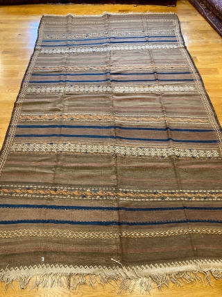 6'2" x 10'4" Antique Quali-E-Neu Afghanistan Dowry Kilim [017]

Beautiful kilim. Stemming from Afghanistan, this piece presents 7 vegetable dye wood colors, a 4 cord selvage, and was woven in two pieces on  ...