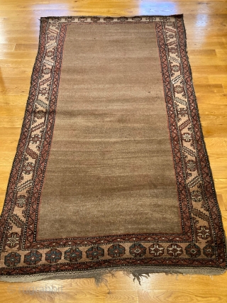 7'10" x 4'6" Rare Bakshiesh Rug [076]

A rare antique Bakshiesh open camel field rug. Circa 1880, this piece features a meandering star and leaf dragon pattern on the main border. There is  ...
