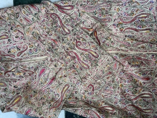 Antique 19th century Kashmir ( women’s jacket ) silk threads embroidery on pashmina” 
Condition & colours are great, please inquiry about size more images etc,        