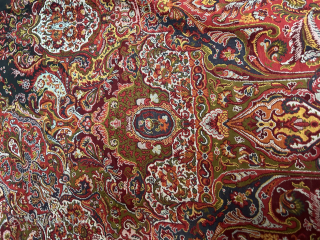 A Rare & finest French long shawl, 1830-1840thC designed by Jean Baptiste Amédée couder, one of the best known designers of French shawls, museum quality collectors taste,  Extremely bright colours &  ...