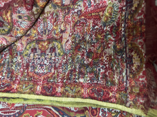 A Rare & finest French long shawl, 1830-1840thC designed by Jean Baptiste Amédée couder, one of the best known designers of French shawls, museum quality collectors taste,  Extremely bright colours &  ...