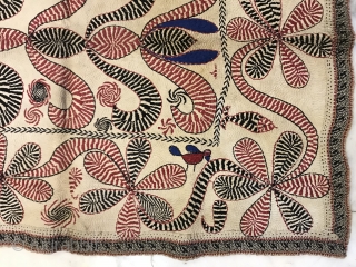 Kantha embroidered cotton, Bangla desh faridpur district, India.

                         