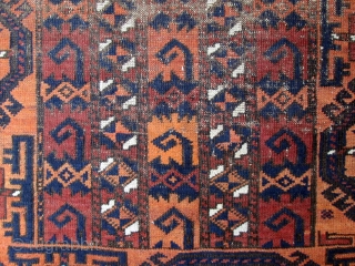 Belouch Rug. At first glance it seems naïve--maybe even decadent--but then you notice the super-precise serrated leaf stripes of weft-float brocade.... This design device also appears in Boucher Plate 10 and notably  ...